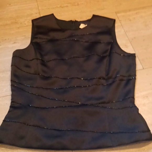 Ann Taylor Tops - New Ann Taylor Black Sleeveless Blouse